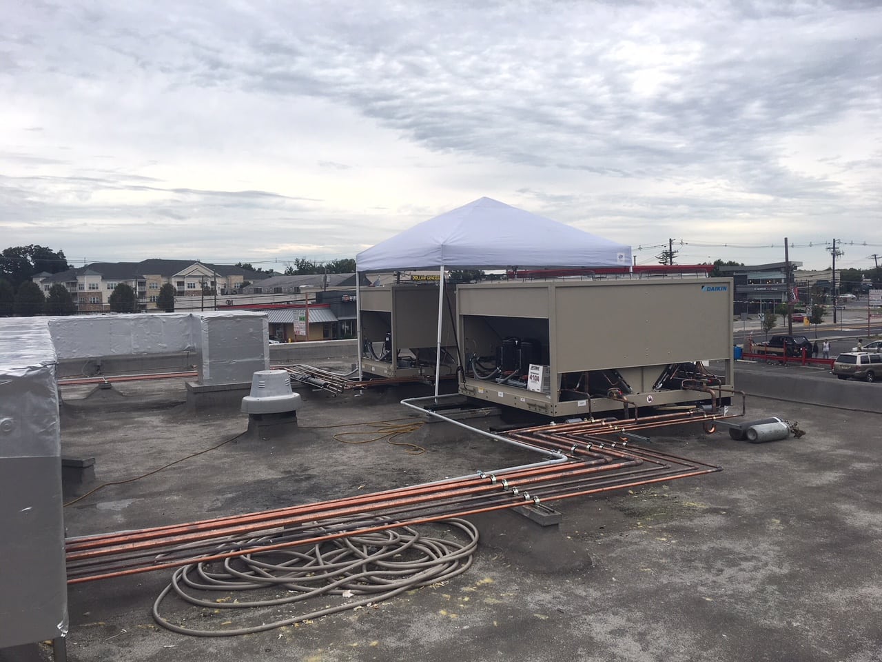 Commercial rooftop service